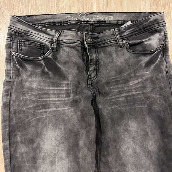 Revolution by REVOLT black acid wash jean - Picture 8 of 9